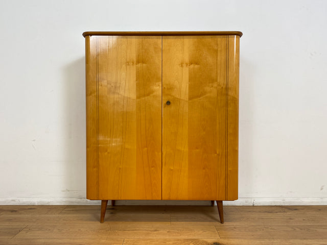 WMK # Formschöner und gut erhaltener Mid-Century Wäscheschrank Modell Dominia von VEB Heidenau mit Schubladen # Schrank Highboard Kommode Wäschekommode Schuhschrank 50er 60er Rockabilly Vintage DDR