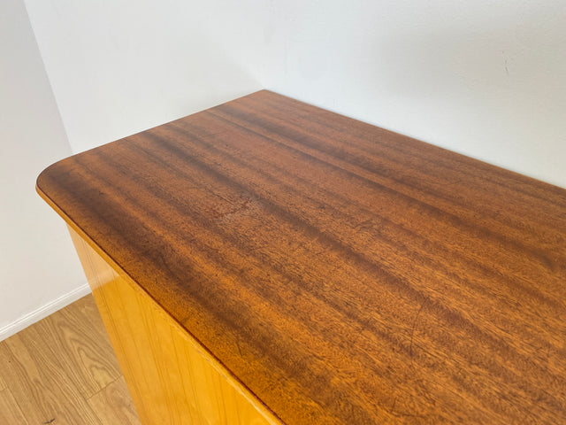 WMK # Formschöner und gut erhaltener Mid-Century Wäscheschrank Modell Dominia von VEB Heidenau mit Schubladen # Schrank Highboard Kommode Wäschekommode Schuhschrank 50er 60er Rockabilly Vintage DDR