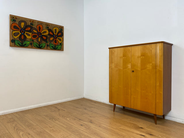 WMK # Formschöner und gut erhaltener Mid-Century Wäscheschrank Modell Dominia von VEB Heidenau mit Schubladen # Schrank Highboard Kommode Wäschekommode Schuhschrank 50er 60er Rockabilly Vintage DDR