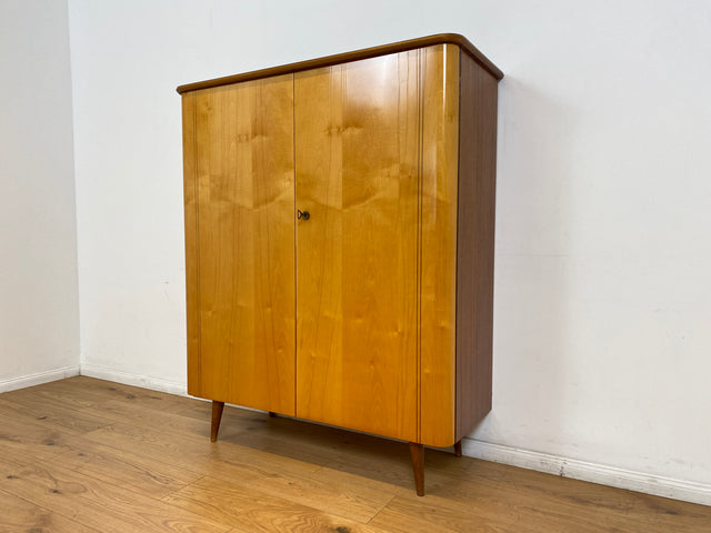 WMK # Formschöner und gut erhaltener Mid-Century Wäscheschrank Modell Dominia von VEB Heidenau mit Schubladen # Schrank Highboard Kommode Wäschekommode Schuhschrank 50er 60er Rockabilly Vintage DDR