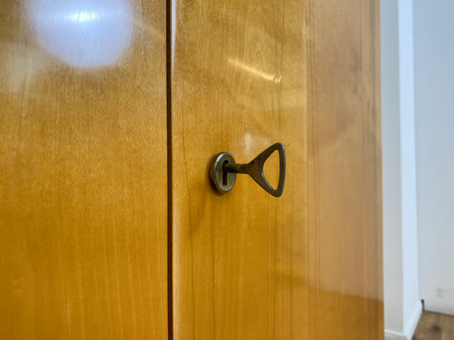 WMK # Formschöner und gut erhaltener Mid-Century Wäscheschrank Modell Dominia von VEB Heidenau mit Schubladen # Schrank Highboard Kommode Wäschekommode Schuhschrank 50er 60er Rockabilly Vintage DDR
