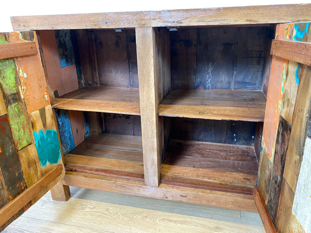 Boatwood by WMK I Nachhaltiges Sideboard handgefertigt aus altem Bootsholz