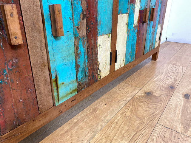Boatwood by WMK I Nachhaltiges Sideboard handgefertigt aus altem Bootsholz