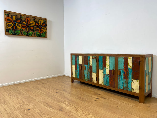 Boatwood by WMK I Nachhaltiges Sideboard handgefertigt aus altem Bootsholz