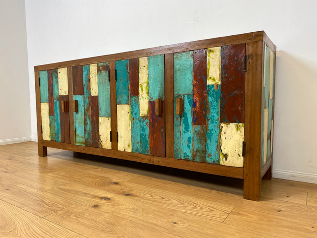 Boatwood by WMK I Nachhaltiges Sideboard handgefertigt aus altem Bootsholz