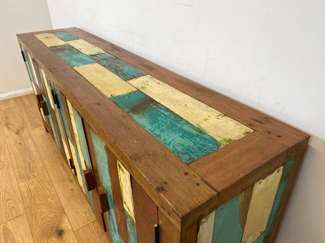 Boatwood by WMK I Nachhaltiges Sideboard handgefertigt aus altem Bootsholz