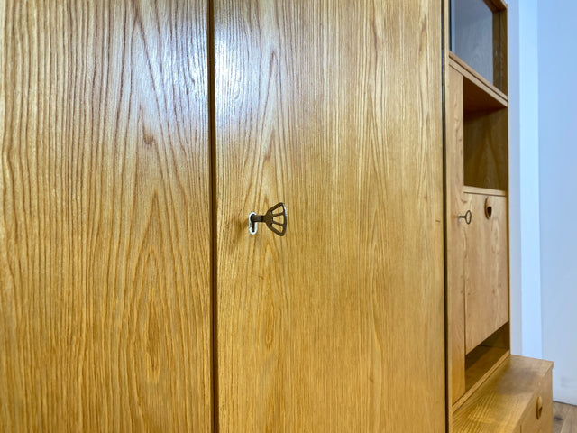 WMK I Kultiges modulares Designer Regalsystem 430 von Joachim Nebelung für VEB Hellerau I Regal Bücherregal Bücherschrank Regalwand Stringregal Sideboard Vitrine Mid-Century Vintage DDR 60er 70er