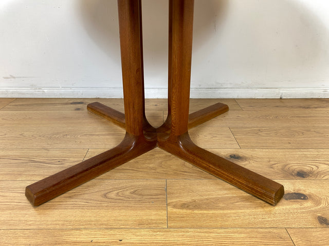 WMK # Hochwertiger & sehr gut erhaltener ausziehbarer skandinavischer Mid-Century Designertisch by Preben Schou Andersen in massivem Teakholz # runder Tisch Esstisch Dining Table Danish Design Vintage