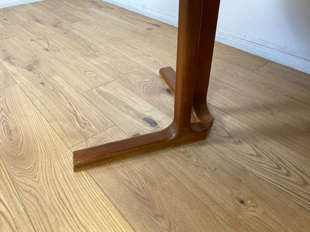 WMK # Hochwertiger & sehr gut erhaltener ausziehbarer skandinavischer Mid-Century Designertisch by Preben Schou Andersen in massivem Teakholz # runder Tisch Esstisch Dining Table Danish Design Vintage