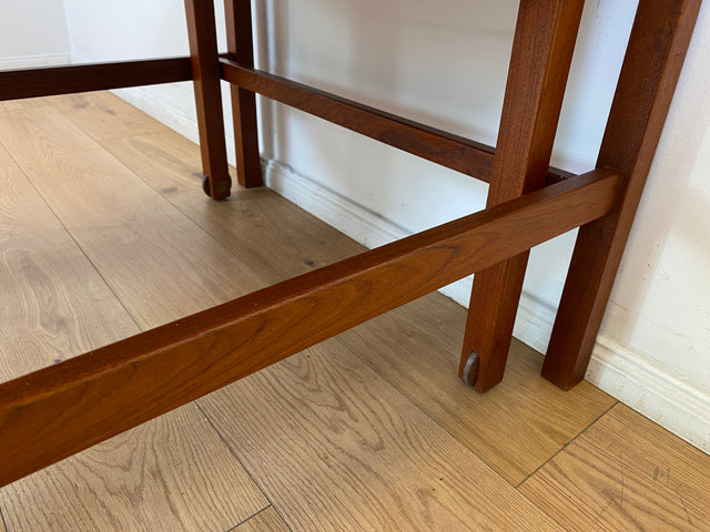 WMK I Stilvoller skandinavischer Mid-Century 2-in-1 Designer Couchtisch von Borge Mogensen für Fredericia Stolefabrik aus Teakholz I Wohnzimmertisch Satztisch Beistelltisch Danish Design Teak Vintage