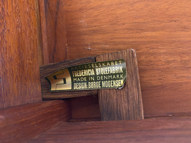 WMK I Stilvoller skandinavischer Mid-Century 2-in-1 Designer Couchtisch von Borge Mogensen für Fredericia Stolefabrik aus Teakholz I Wohnzimmertisch Satztisch Beistelltisch Danish Design Teak Vintage