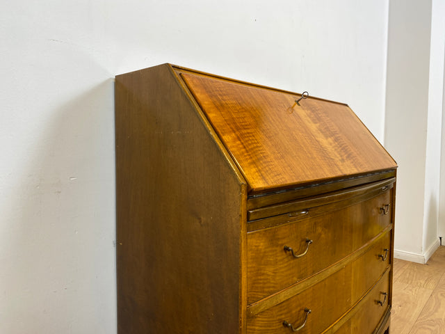 WMK I Sehr schöner skandinavischer Mid-Century Sekretär aus vollem Holz mit Schubladen und fester Schreibplatte I Schreibschrank Desk Schreibtisch Kommode Schubladenkommode Vintage Berlin Köln München