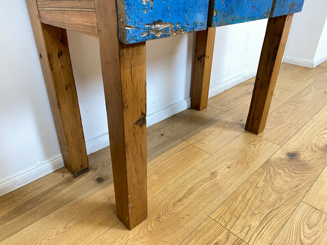 Boatwood by WMK # Schöner Sekretär aus altem Bootsholz, ein handgefertigtes Unikat aus massivem Teakholz # Desk Schreibtisch Schminktisch Schminkkommode Konsole Kommode Bootsmöbel Kiel Usedom Rostock