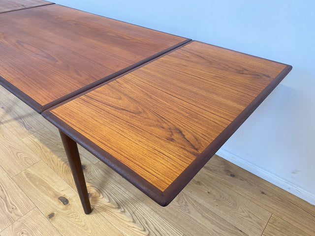 WMK # Skandinavischer ausziehbarer Mid-Century Designer Esstisch Roseto von Svante Skogh für Abra, aus Teakholz & Palisander # Tisch Holztisch Ausziehtisch Dining Table Danish Design Vintage Rosewood