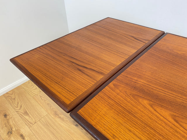 WMK # Skandinavischer ausziehbarer Mid-Century Designer Esstisch Roseto von Svante Skogh für Abra, aus Teakholz & Palisander # Tisch Holztisch Ausziehtisch Dining Table Danish Design Vintage Rosewood