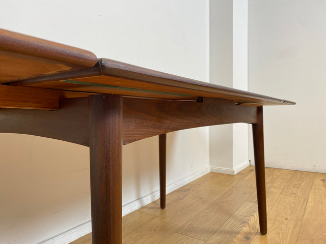 WMK # Skandinavischer ausziehbarer Mid-Century Designer Esstisch Roseto von Svante Skogh für Abra, aus Teakholz & Palisander # Tisch Holztisch Ausziehtisch Dining Table Danish Design Vintage Rosewood