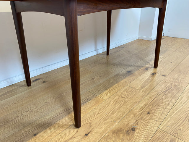 WMK # Skandinavischer ausziehbarer Mid-Century Designer Esstisch Roseto von Svante Skogh für Abra, aus Teakholz & Palisander # Tisch Holztisch Ausziehtisch Dining Table Danish Design Vintage Rosewood