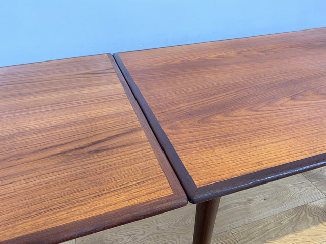 WMK # Skandinavischer ausziehbarer Mid-Century Designer Esstisch Roseto von Svante Skogh für Abra, aus Teakholz & Palisander # Tisch Holztisch Ausziehtisch Dining Table Danish Design Vintage Rosewood