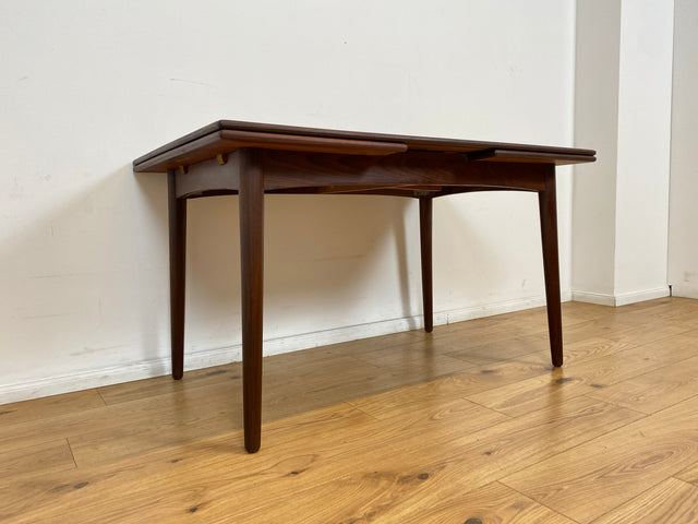 WMK # Skandinavischer ausziehbarer Mid-Century Designer Esstisch Roseto von Svante Skogh für Abra, aus Teakholz & Palisander # Tisch Holztisch Ausziehtisch Dining Table Danish Design Vintage Rosewood