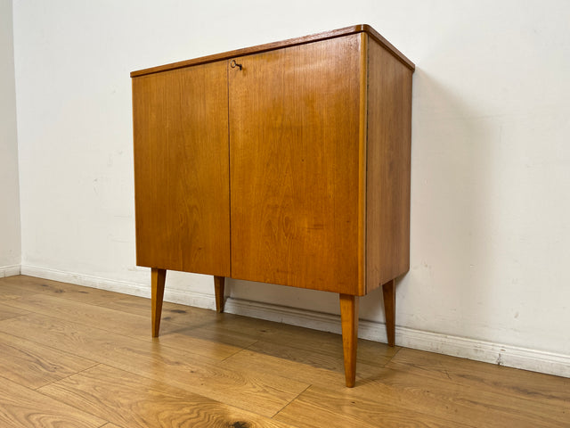 WMK # Stilvolles & gut erhaltenes skandinavisches Mid-Century Kommode aus vollem Holz in Teak mit Schubladen # Schrank Kommode Sideboard Schuhschrank Wäschekommode Vintage 60er Danish Design Teakholz