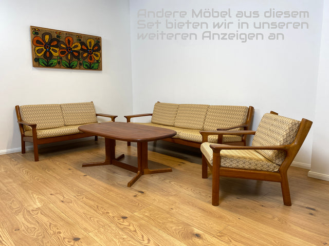 WMK # Stilvolles skandinavisches Mid-Century Designersofa von Glostrup Møbelfabrik mit Teakholz Rahmen & neuem Bezug # 3er Sofa Couch 3-Sitzer Daybed Sitzgarnitur Sitzgruppe Danish Design Vintage Teak