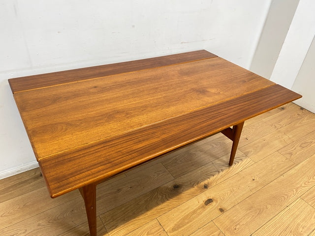 Stilvoller skandinavischer Designer Salontisch Trioh von Kai Kristiansen I auszieh- und höhenverstellbar I Teakholz I Wohnzimmertisch Couchtisch Esstisch Tisch Danish Design Mid-Century Vintage I