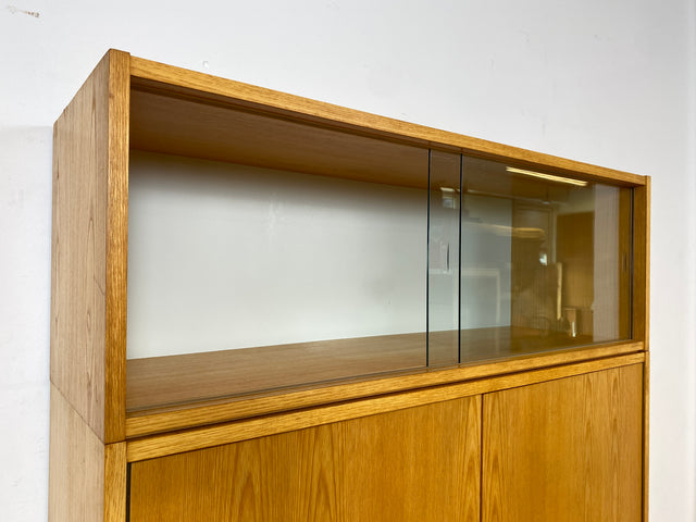 Hochwertiges modulares Designer Regalsystem 430 in Sen Esche I Joachim Nebelung für VEB Hellerau I Highboard Schrank Bücherschrank Sideboard Mid-Century Vintage DDR 60er 70er I