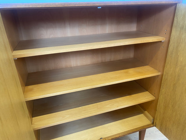 Kultiger Mid-Century Wäscheschrank Typ 602/B von Franz Ehrlich für VEB Hellerau aus 1963 in Eiche