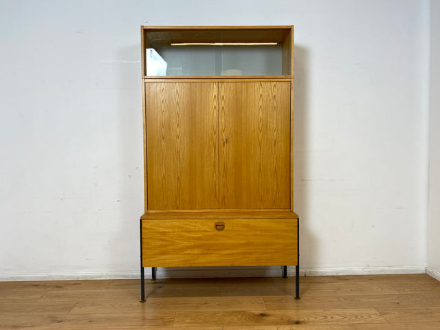 Hochwertiges modulares Designer Regalsystem 430 in Sen Esche I Joachim Nebelung für VEB Hellerau I Highboard Schrank Bücherschrank Sideboard Mid-Century Vintage DDR 60er 70er I