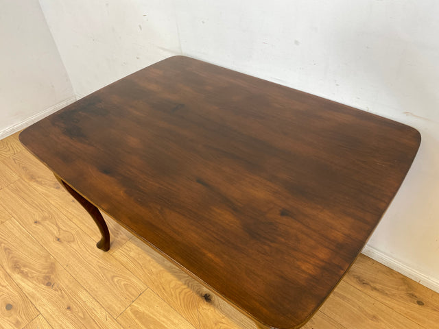 Sehr eleganter dunkler ausziehbarer 50er Jahre Chippendale Esstisch von Max Böhme I Tisch Holztisch Esszimmertisch Küchentisch Dining Table Mid-Century Vintage Barock I