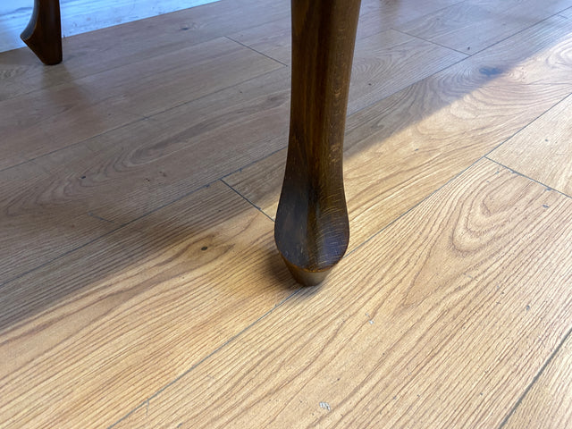 Sehr eleganter dunkler ausziehbarer 50er Jahre Chippendale Esstisch von Max Böhme I Tisch Holztisch Esszimmertisch Küchentisch Dining Table Mid-Century Vintage Barock I