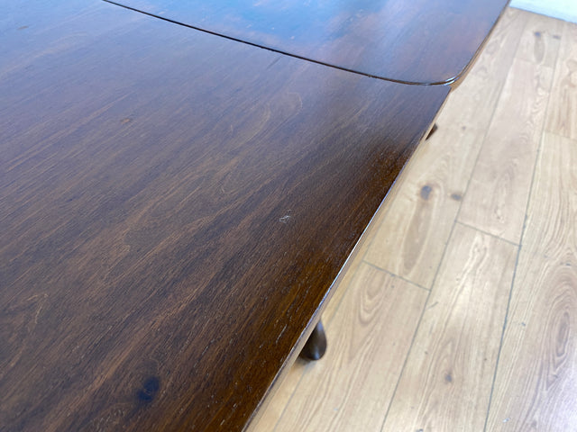 Sehr eleganter dunkler ausziehbarer 50er Jahre Chippendale Esstisch von Max Böhme I Tisch Holztisch Esszimmertisch Küchentisch Dining Table Mid-Century Vintage Barock I