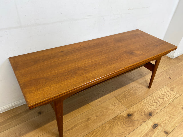 Stilvoller skandinavischer Designer Salontisch Trioh von Kai Kristiansen I auszieh- und höhenverstellbar I Teakholz I Wohnzimmertisch Couchtisch Esstisch Tisch Danish Design Mid-Century Vintage I
