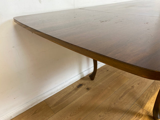 Sehr eleganter dunkler ausziehbarer 50er Jahre Chippendale Esstisch von Max Böhme I Tisch Holztisch Esszimmertisch Küchentisch Dining Table Mid-Century Vintage Barock I
