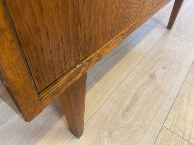 Kultiger Mid-Century Wäscheschrank Typ 602/B von Franz Ehrlich für VEB Hellerau aus 1963 in Eiche