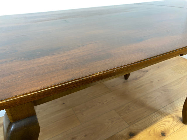 Sehr eleganter dunkler ausziehbarer 50er Jahre Chippendale Esstisch von Max Böhme I Tisch Holztisch Esszimmertisch Küchentisch Dining Table Mid-Century Vintage Barock I