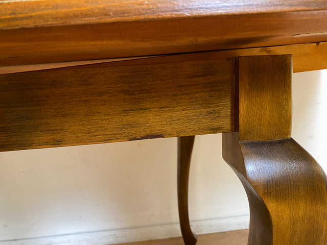 Sehr eleganter dunkler ausziehbarer 50er Jahre Chippendale Esstisch von Max Böhme I Tisch Holztisch Esszimmertisch Küchentisch Dining Table Mid-Century Vintage Barock I