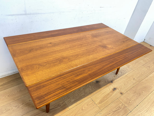 Stilvoller skandinavischer Designer Salontisch Trioh von Kai Kristiansen I auszieh- und höhenverstellbar I Teakholz I Wohnzimmertisch Couchtisch Esstisch Tisch Danish Design Mid-Century Vintage I