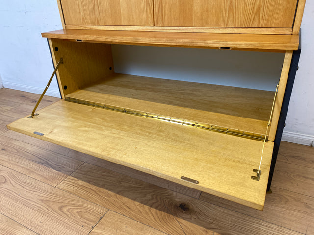 Hochwertiges modulares Designer Regalsystem 430 in Sen Esche I Joachim Nebelung für VEB Hellerau I Highboard Schrank Bücherschrank Sideboard Mid-Century Vintage DDR 60er 70er I