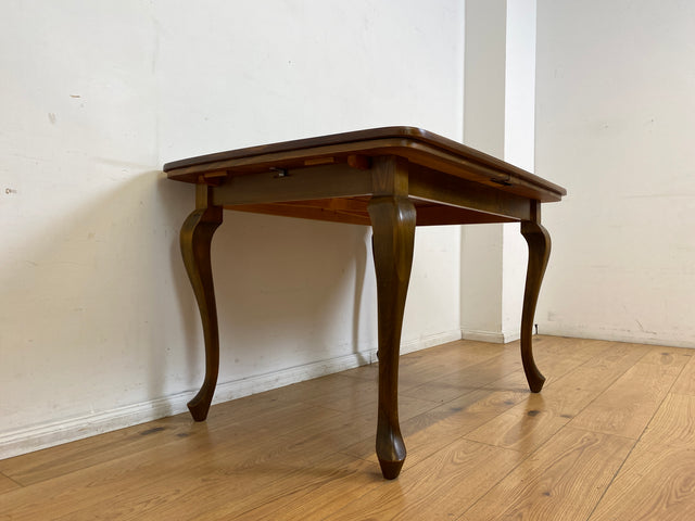 Sehr eleganter dunkler ausziehbarer 50er Jahre Chippendale Esstisch von Max Böhme I Tisch Holztisch Esszimmertisch Küchentisch Dining Table Mid-Century Vintage Barock I