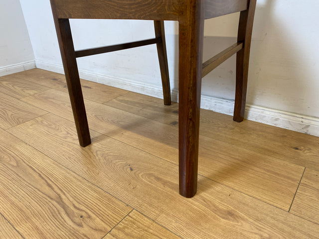 WMK I 1/2 Klassischer 30er Jahre Küchenstuhl aus Buche mit freundlichem Originalbezug und Federkernsitz I Stuhl Esszimmerstuhl Holzstuhl Dining Chair Antik Art Deco Vintage I Berlin Frankfurt Bremen