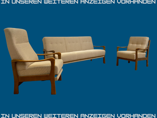 WMK I Hochwertiger und sehr gut erhaltener Designer Sessel von Joop mit Originalbezug und Holzarmlehnen
