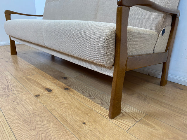 WMK I Hochwertiges Designer Sofa von Joop mit Schlaffunktion & Bettwäschefach I Couch Schlafsofa Schlafcouch Klappsofa Klappcouch Daybed Sitzgarnitur Polstergarnitur Vintage I Berlin München Leipzig