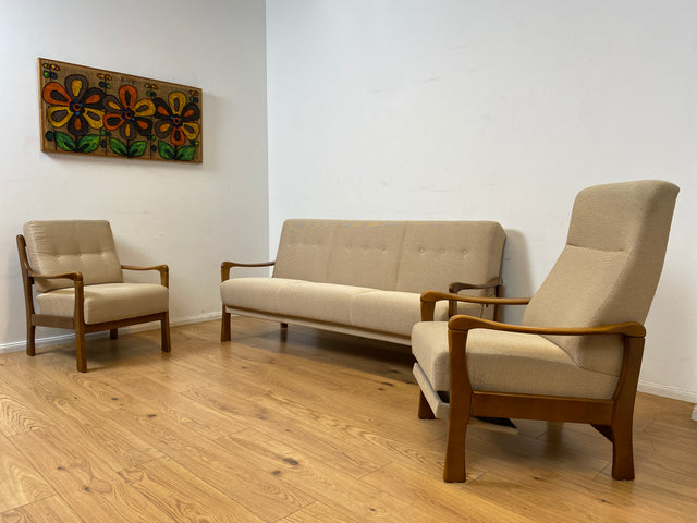 WMK I Hochwertiges Designer Sofa von Joop mit Schlaffunktion & Bettwäschefach I Couch Schlafsofa Schlafcouch Klappsofa Klappcouch Daybed Sitzgarnitur Polstergarnitur Vintage I Berlin München Leipzig