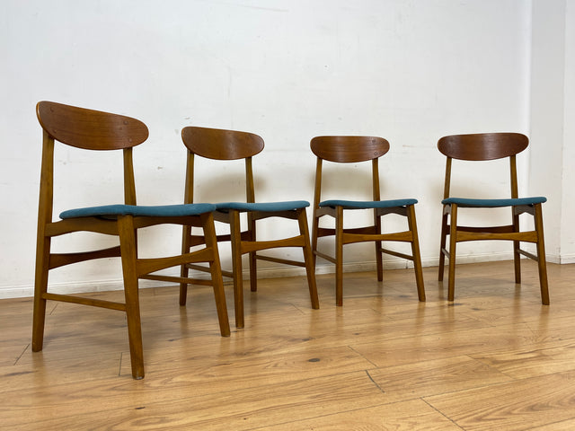 I IKEA war mal stilvoll & hochwertig I 4er Set 60er Jahre Ikea Atlas Stühle aus Teakholz I Esszimmerstühle Holzstühle Küchenstühle Chairs Skandinavisch Mid-Century Vintage I