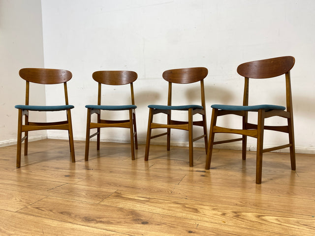 I IKEA war mal stilvoll & hochwertig I 4er Set 60er Jahre Ikea Atlas Stühle aus Teakholz I Esszimmerstühle Holzstühle Küchenstühle Chairs Skandinavisch Mid-Century Vintage I