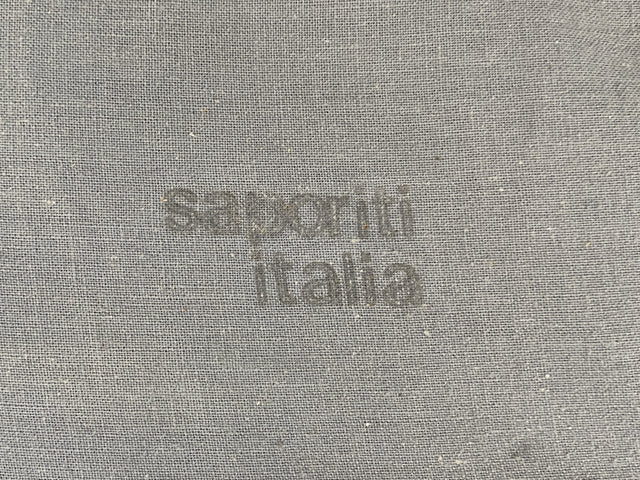 WMK I Ikonisches 70er Jahre Wave Sofa von Giovanni Offredi für Saporiti Italia auf Chrom Gestell und in Originalbezug