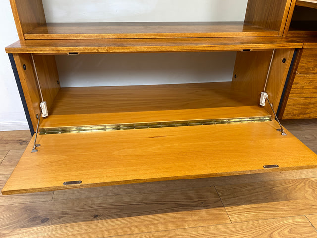 WMK I Kultiges modulares Designer Regalsystem 430 I Joachim Nebelung für VEB Hellerau I I Regal Bücherregal Bücherschrank Regalwand Stringregal Sideboard Sekretär Mid-Century Vintage DDR 60er 70er