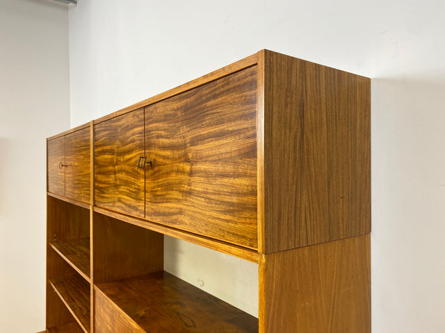 WMK I Kultiges modulares Designer Regalsystem 430 I Joachim Nebelung für VEB Hellerau I I Regal Bücherregal Bücherschrank Regalwand Stringregal Sideboard Sekretär Mid-Century Vintage DDR 60er 70er