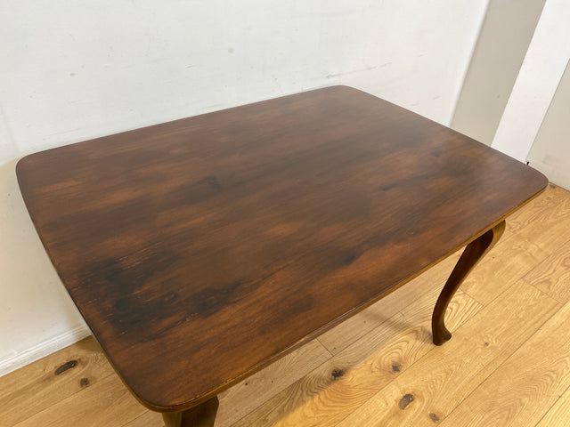 Sehr eleganter dunkler ausziehbarer 50er Jahre Chippendale Esstisch von Max Böhme I Tisch Holztisch Esszimmertisch Küchentisch Dining Table Mid-Century Vintage Barock I